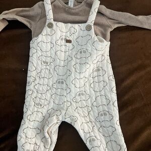 Mayoral Newborn Tan Baby Outfit